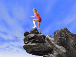 Debbie on
                        cliff