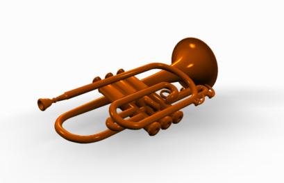a 3D trumpet