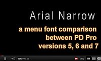 menu fonts -
                                the video