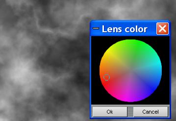 exposing through colored lens for greyscale conversion