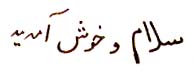 hello and welcome in Farsi