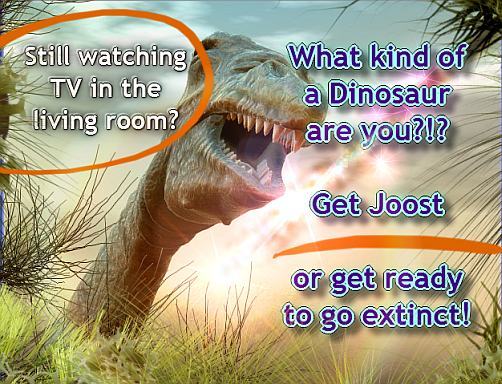 what kind of a dinosaur are you? get Joost before you go extinct