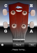 Uketutu for Ukulele,
                                  the free tuning ap