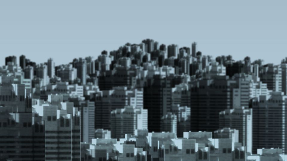 a complete city made from just one building. a complete city made from just one building.