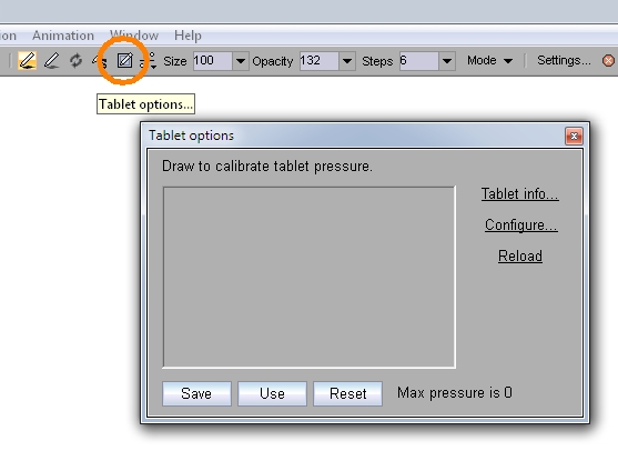 re-calibrate tablet pressure
                            to fit your needs for more or less
                            sensitivity